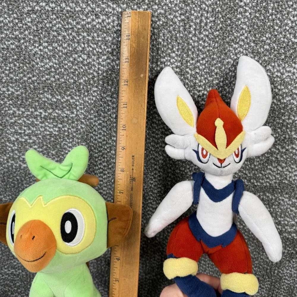 Pokemon Sword & Shield Grookey Cinderace Sobble Plush Set Bundle 3 Galar Starter